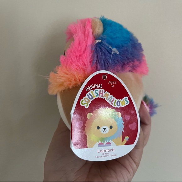 NWT 5” Leonard the Lion Rainbow Squishmallow - Picture 2 of 2